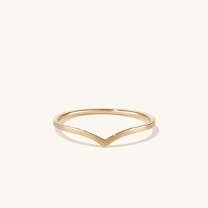 Mejuri 14k Gold Wishbone Ring